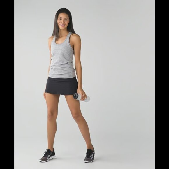Lululemon Pace Rival Mid-Rise Skirt Black Size 10 - Picture 11 of 11